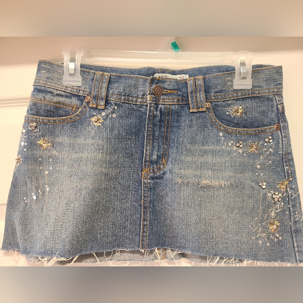 Forever 21 mini skirt denim jean
